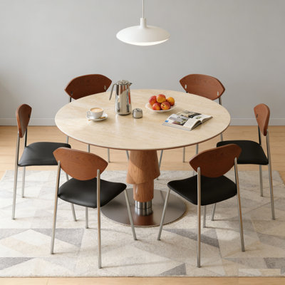 Mid-Century Pinecone Solid Wood Table