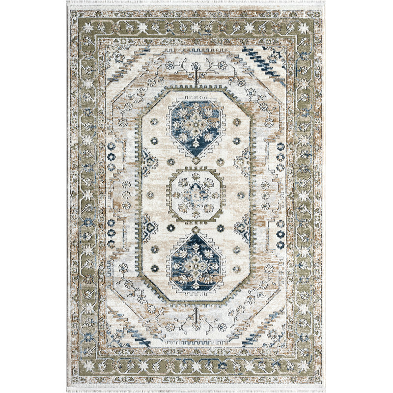 Tapis beige Abani Rugs Savoy SAV170A, Rectangle 5 pi 3 po x 7 pi 6 po