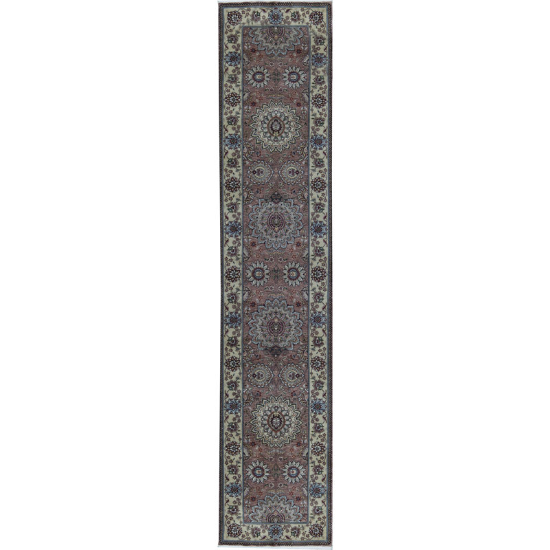 Hand-Knotted High-Quality Brown and Gold Area Rug