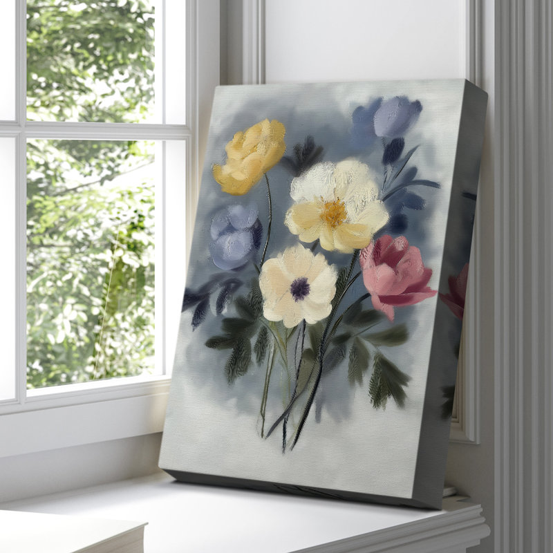 Toile tendue à motif floral CCVI Gallery - prête à être accrochée, H 18 po x l 12 po