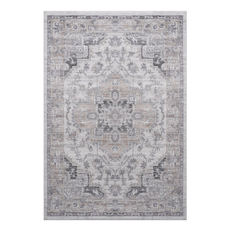 Tapis 5 x 7 tissé et tissé - doux et confortable, sans perte de teinture, teinture pour chambre à coucher facile à nettoyer, bureau