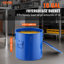 Poubelle à pinces en acier au carbone - 10 gallons