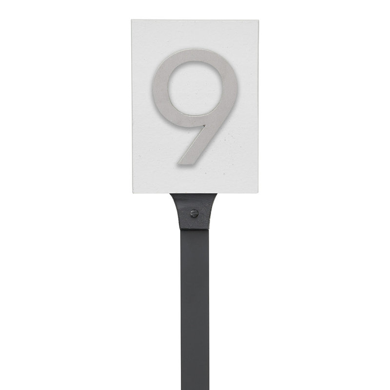 Rectangle Lawn Insert, White/Brushed Aluminum, Yes