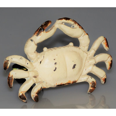 Seaside Crab Knob - Whitewashed Pewter