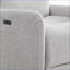 Recliners, Modern 30\" Swivel Power Recliner Arm Chair | Heathered Light Grey Polyester
