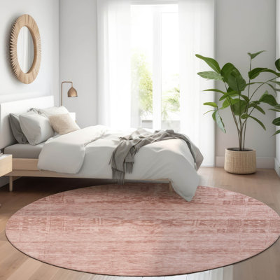 Tapis intérieur / extérieur rose Charix