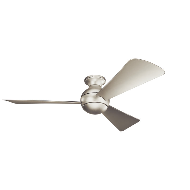 Sola 54" Brushed Nickel LED Ceiling Fan, Brushed Nickel, 54"