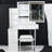 29.2" Small Size Left Bedside Cabinet Vanity Table   Cushioned Stool, 2 AC 2 USB Power Station, Hair Dryer Bracket, Extra Large Touch Control Sliding LED Mirror, Tri-Color Switching, Brightness Adjust