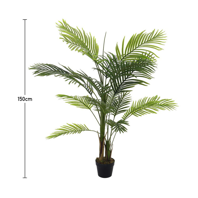 Artificial Palm Tree in Pot, 150cm H x 18cm W x 18cm D