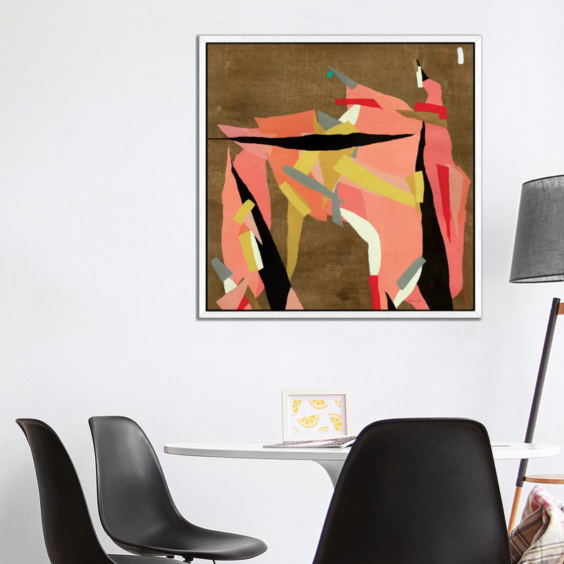 Toro - Painting on Canvas, White Framed, 93.98 cm H x 93.98 cm W
