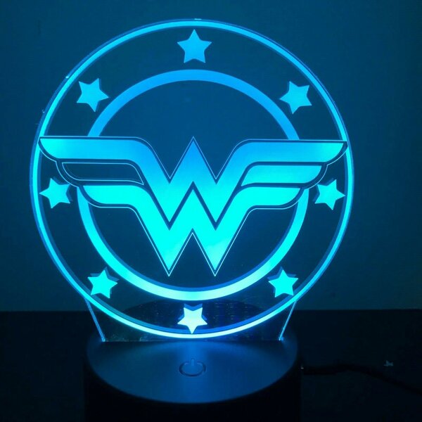 Flash Popup Wonder Woman Logo Illusion Night Light | Wayfair