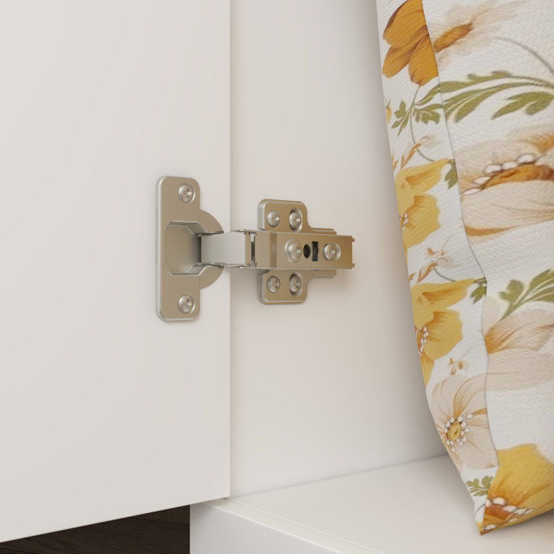Elegant White Wardrobe With Golden Handles, Large Capacity With Multi-Function Storage Solutionsproduct Title:Modern Entryway Cabinet With Spacious Drawers - Sleek Design