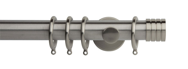 Single Curtain Pole, Brass, 3.5 cm L x 480 cm W