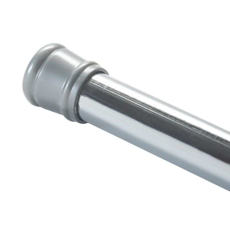 Adjustable Chrome Tension Shower Curtain Rod 42-72 Inches