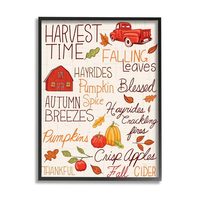 ba-820, "Cozy Fall Activits" par Diane Labombarbe, reproduction d'art sur toile, Giclée encadrée noir minuit