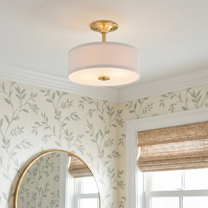 Norris Fabric Semi Flush Mount