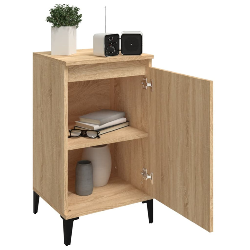 40cm W Bedside Table, Tan