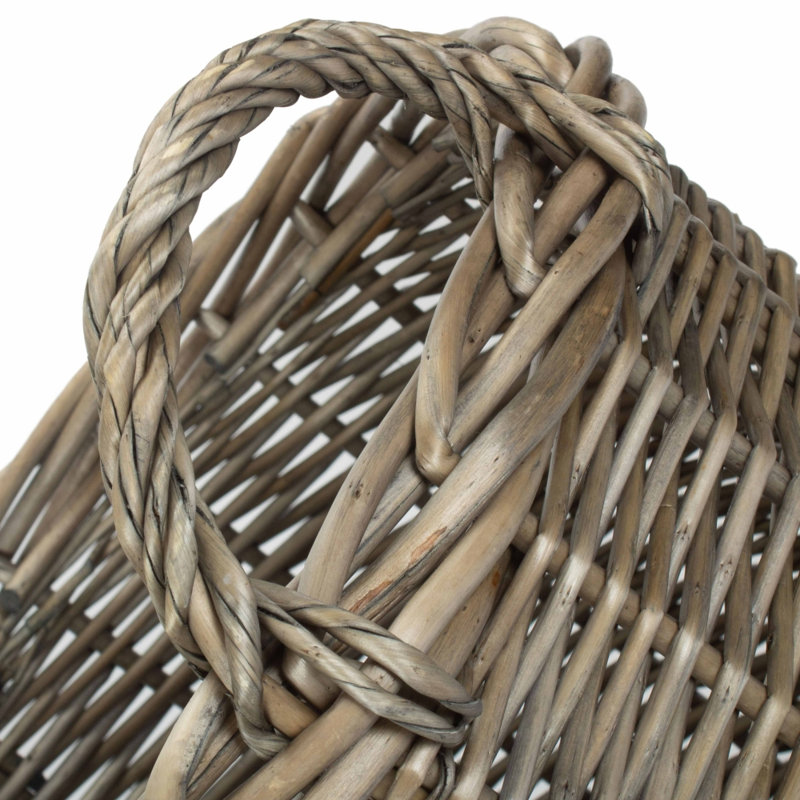 Edgao Rattan Log Carrier
