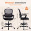 Chaise de dessinateur ergonomique avec repose-pieds réglable et soutien lombaire-133355173-133355174
