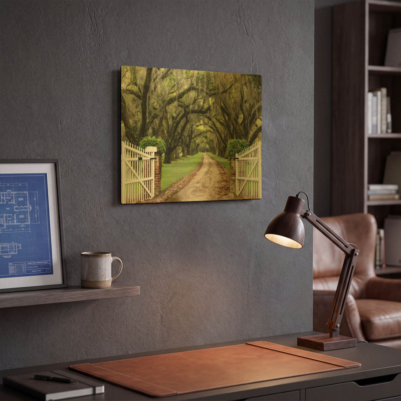 « Plantation Road » de Daniel Burt, décoration murale en métal, 40,6 x 30,5 cm, 16 po x 12 po