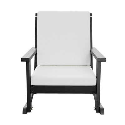  Deep Seated Rocking Chair, Semi Solid Grey Stain