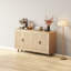 Armoire de rangement 62,6 po à 4 portes en rotin-541164720