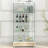 Modern Glass Display Cabinet With Large Drawers-1451932908