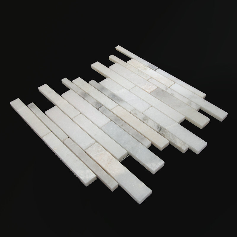 Polished Linear Natural Mosaic Tile