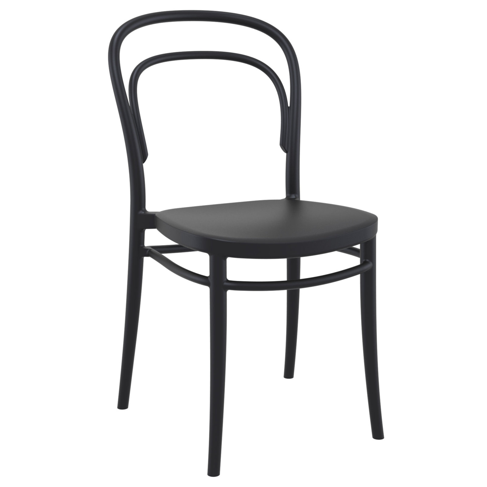 Farrah 24" Patio Bistro Set, Black