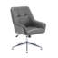 Chaise de bureau en similicuir Dahmen, roulettes et pieds inclus-574612114