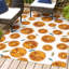 Tapis intérieur / extérieur orange / crème Kaue-674523421