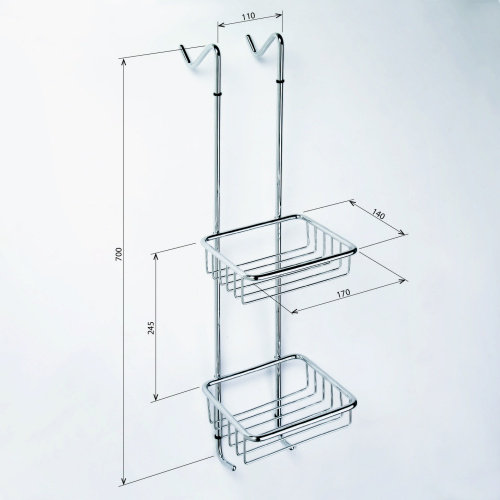 Lemley Hanging Stainless Steel Shower Caddy