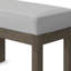 Banc de style contemporain avec repose-pieds Millwood