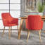 Upholstered Dining Chair with Wood Legs-751957915-751957919