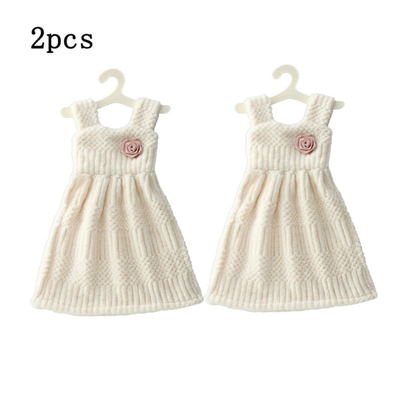 2Pcs Hand Towel Set (Set Of 2), Beige