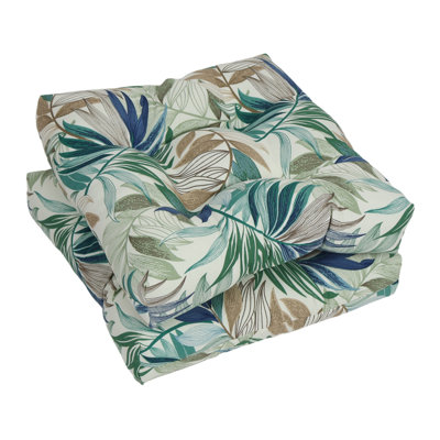 19-Inch Square Outdoor Tufted Dining Chair Cushions (Set Of 2)