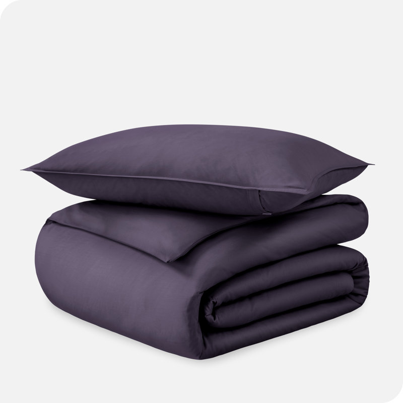 Dusty Purple Organic Cotton Twin/Twin XL Duvet Cover Set