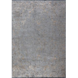 Rapture Abstract Area Rug in Gray