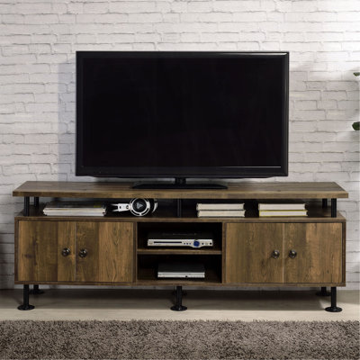 Meuble télé 2 tablettes Rustic Oak