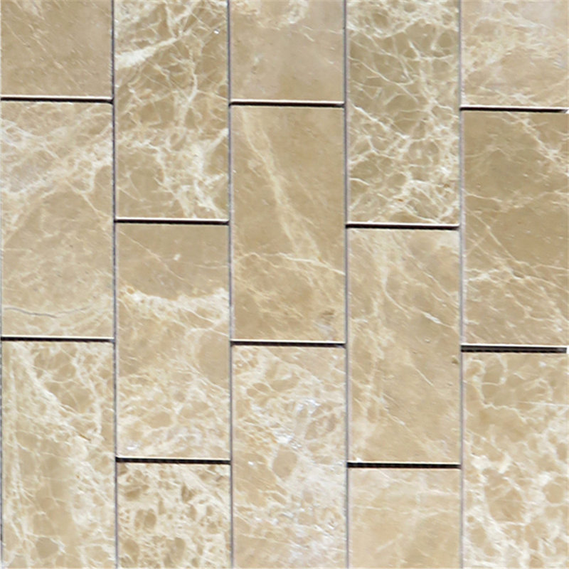 Carreau de marbre clair 12 po x 12 po Emperador