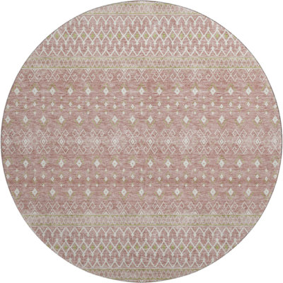 Premium Machine Washable Prisco Blush Rug