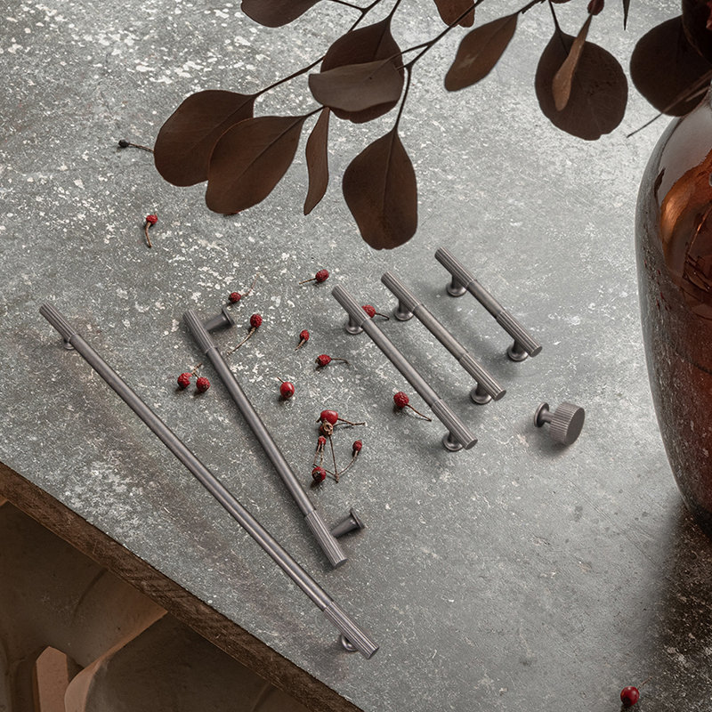Ensemble de poignées 3 po, 12.6", Antique Silver