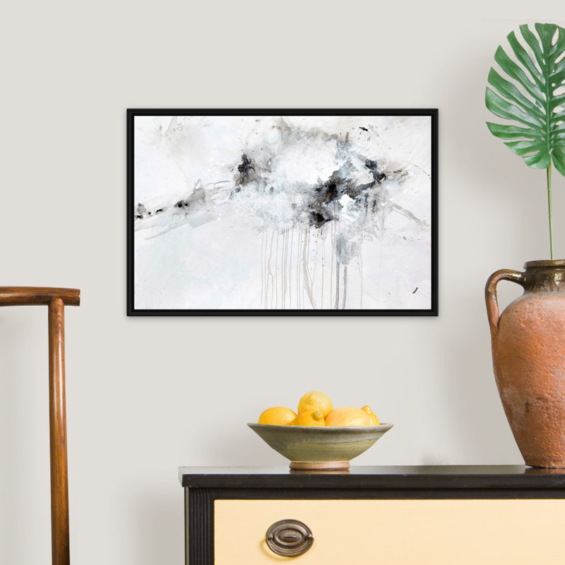 Reproduction d’art sur toile presque silencieuse par Kari Taylor, Cadre flottant noir, H 18 po x l 26 po x P 1,75 po