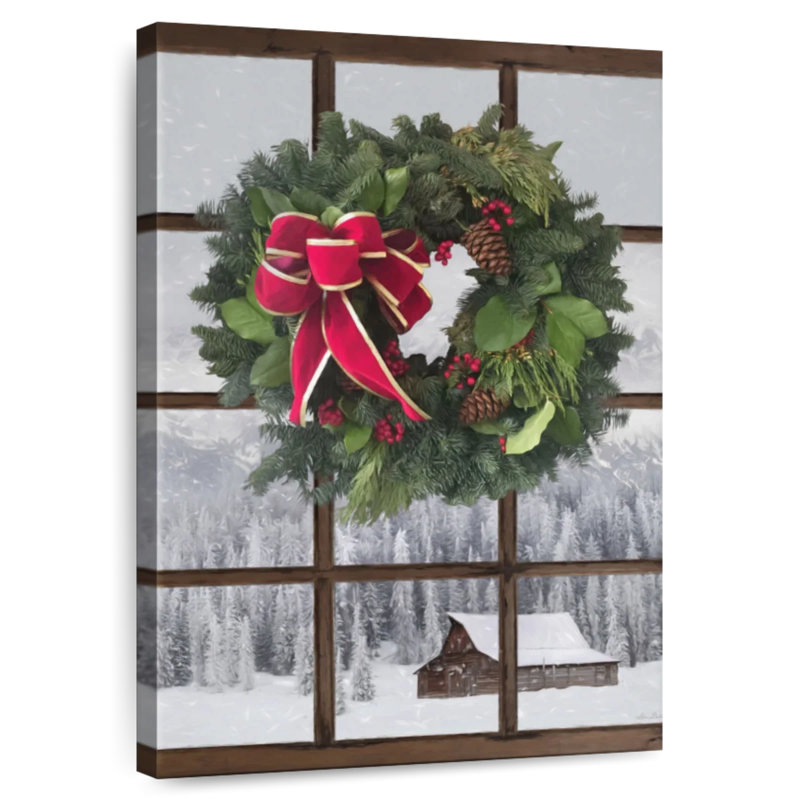 Lelend Teton Christmas Window, 30" H x 20" W