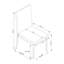 Ensemble de 2 chaises d'appoint rembourrées en similicuir