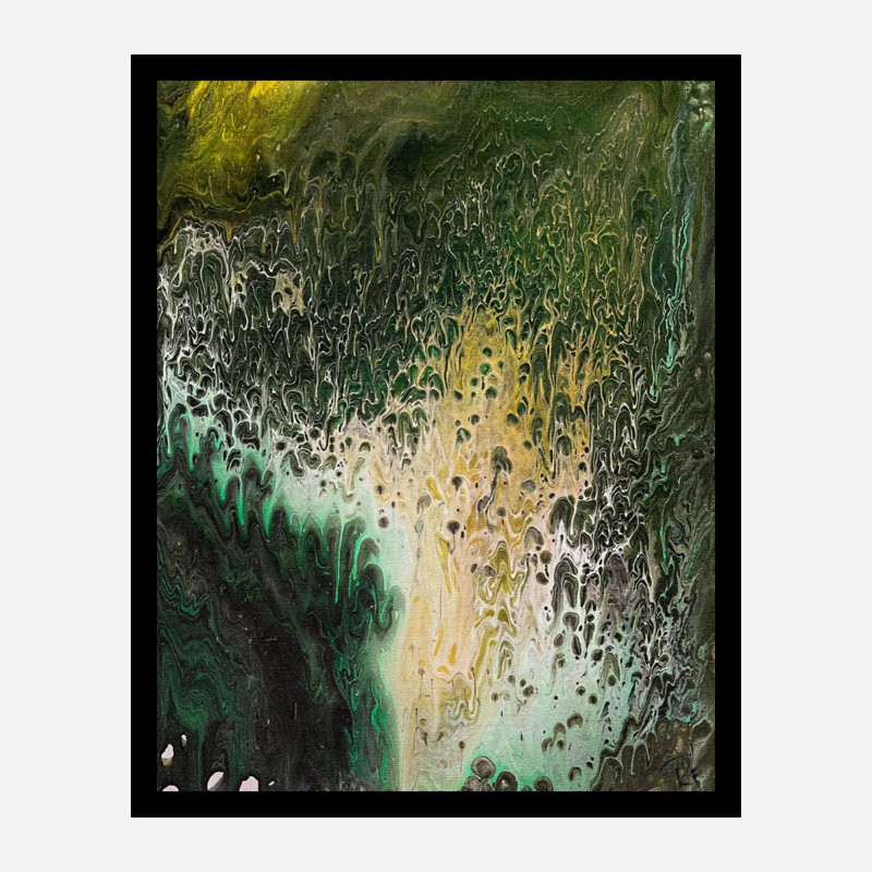 Creek Bed Print by Rachel Farmer, 26" H x 32" W x 2" D, White Floater Frame Canvas