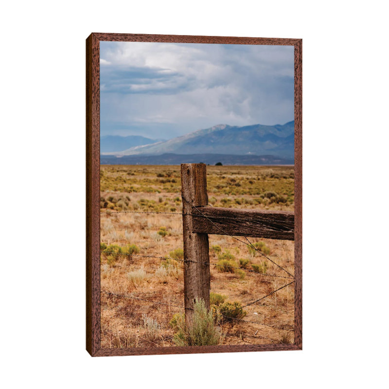 Taos Mountains Storm II by Bethany Young - Print on Canvas, Classic Brown Wood Framed, 66.04cm H x 45.72cm W x 3.81cm D