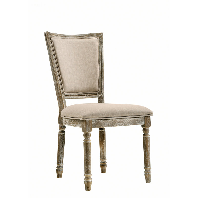 Ensemble de 2 chaises d'appoint en tissu récupéré Gabrian