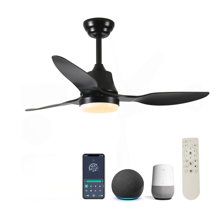 42" Smart Ceiling Fan With Lights Remote