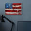 «Rustic United States Flag with Dist Paint Paint Drip» par Erin Ashley - reproduction d'art-52744996-52744997